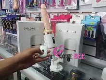 Load and play video in Gallery viewer, Dibe Cyclone Fire Thrusting Telescopic Sex Machine Large Realistic Dildo Dong
