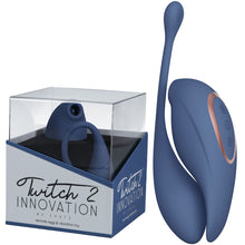 Load image into Gallery viewer, Shots Twitch 2 Suction &amp; Flapping Vibrator Remote Vibrating Egg Blue
