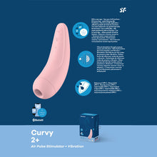 Load image into Gallery viewer, Satisfyer Curvy 2+ Air Pulse Clitoral Stimulator APP Control Vibrator Sex Toy
