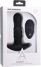 Load image into Gallery viewer, EXPANDER - Rechargeable Silicone Anal Plug With Remote - Black
