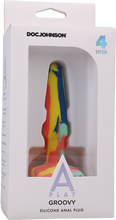 Load image into Gallery viewer, Groovy - Silicone Anal Plug - 4 Inch - Sunrise
