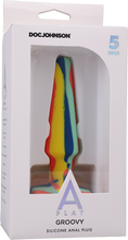 Load image into Gallery viewer, Groovy - Silicone Anal Plug - 5 Inch - Sunrise
