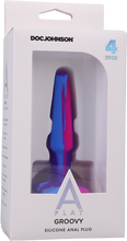 Load image into Gallery viewer, Groovy - Silicone Anal Plug - 4 Inch - Berry
