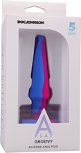 Load image into Gallery viewer, Groovy - Silicone Anal Plug - 5 Inch - Berry
