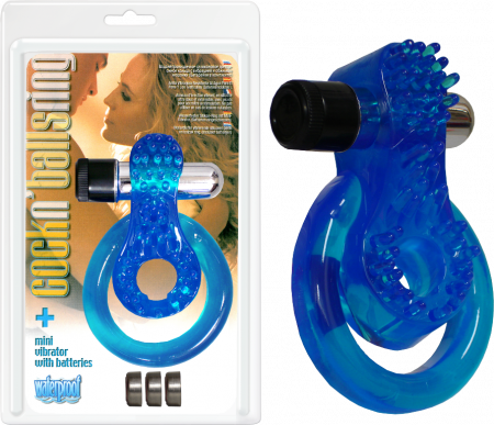 Cock 'n Balls Vibrating Cockring (Blue)