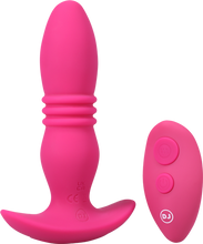 Load image into Gallery viewer, RISE - Rechargeable Silicone Anal Plug With Remote - Pink
