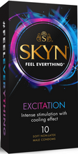 Load image into Gallery viewer, SKYN Excitation 10&#39;s Condoms Non-Latex 53mm Lubricated Mint Flavoured
