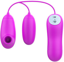 Load image into Gallery viewer, Suction &amp; Vibro Bullets (Purple)
