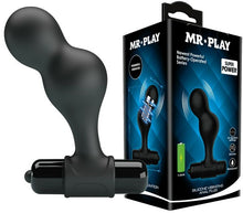 Load image into Gallery viewer, Silicone Anal Vibro Plug (Black)
