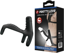 Load image into Gallery viewer, Vibrating Penis Sling (Black)
