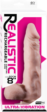 Load image into Gallery viewer, 8&quot; Vibrating Dong With Balls (Flesh) - LOVEBEE
