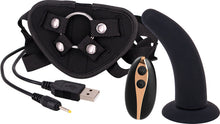Load image into Gallery viewer, Seven Creations 5&quot; Vibrating Dildo Strap-On Harness Set USB Couples Sex Toy

