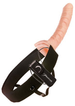 Load image into Gallery viewer, 10&quot; Vibrating Hollow Strap-On (Flesh) - LOVEBEE
