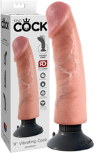 Load image into Gallery viewer, 9&quot; Vibrating Cock (Flesh)
