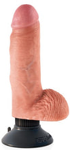 Load image into Gallery viewer, 7&quot; Vibrating Cock With Balls (Flesh) - LOVEBEE
