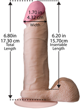 Load image into Gallery viewer, The Realistic Ur3 Cock 6&quot; (Flesh)
