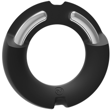 Load image into Gallery viewer, Silicone-Covered Metal Cock Ring - 45mm
