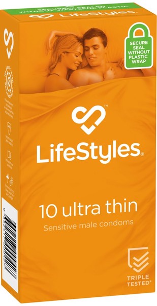 LifeStyles Ultra Thin Male Condoms 10's