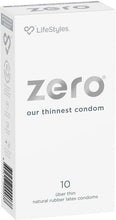 Load image into Gallery viewer, LifeStyles Zero Male Condoms 10&#39;s
