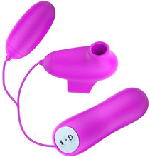 Load image into Gallery viewer, Suction &amp; Vibro Bullets (Purple)
