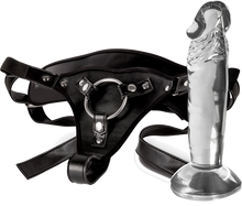 Load image into Gallery viewer, Strap-on Harness With 6&quot; Dong (clear)
