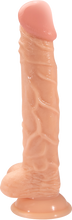 Load image into Gallery viewer, 9&quot; Realistic Dong With Balls (Flesh)
