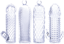 Load image into Gallery viewer, Seductive Tickler Sleeve 4 Pack (clear)
