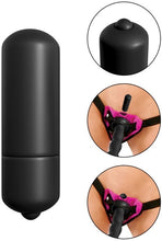 Load image into Gallery viewer, Vibrating Strap-On Set (Black/Pink)
