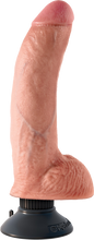 Load image into Gallery viewer, 9&quot; Vibrating Cock With Balls (Flesh)

