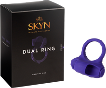 Load image into Gallery viewer, SKYN Dual Ring USB Rechargeable Cock Ring Penis Clitoral Stimulator Sex Toy
