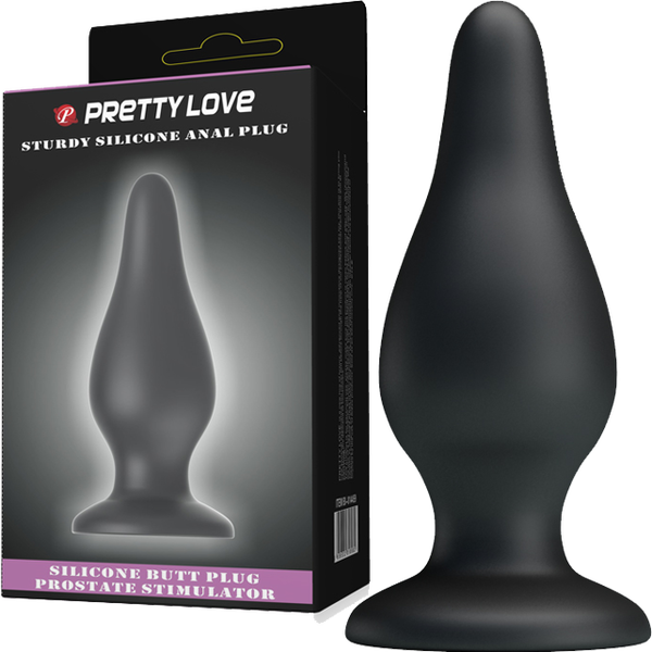 Sturdy Silicone Anal Plug (Black)