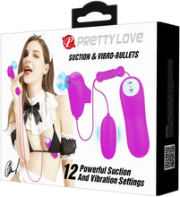 Load image into Gallery viewer, Suction &amp; Vibro Bullets (Purple)
