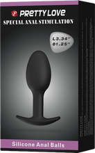 Load image into Gallery viewer, Silicone Anal Balls 3.34&quot; (Black)
