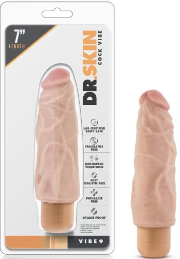 Cock Vibe 9 - 7.5 Inch Vibrating Cock (Beige)