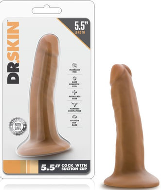 5.5 Inch Cock With Suction Cup (Mocha) - LOVEBEE
