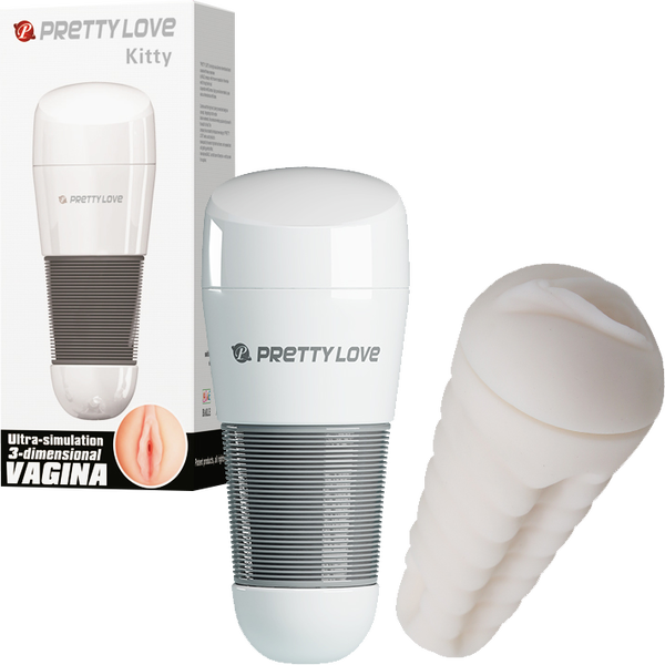 Kitty Vagina Masturbator (White)