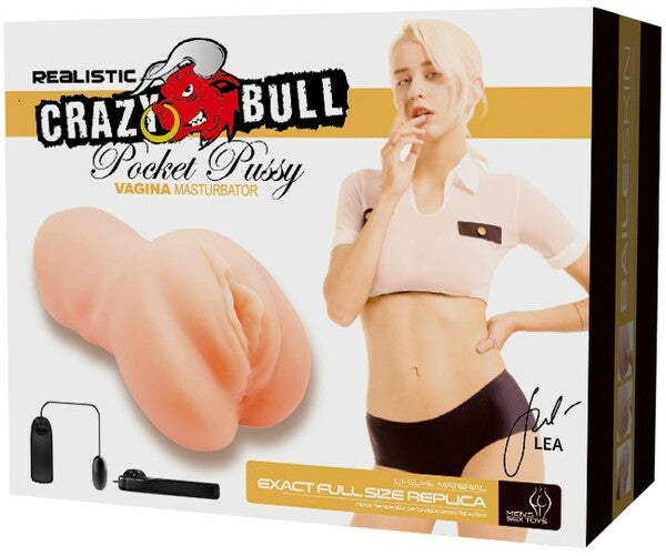 Crazy Bull Lea Vibrating Pocket Pussy Vagina Masturbator