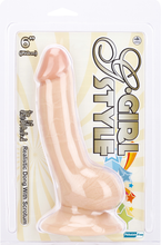 Load image into Gallery viewer, 6&quot; Suction Cup Dong (Flesh) - LOVEBEE
