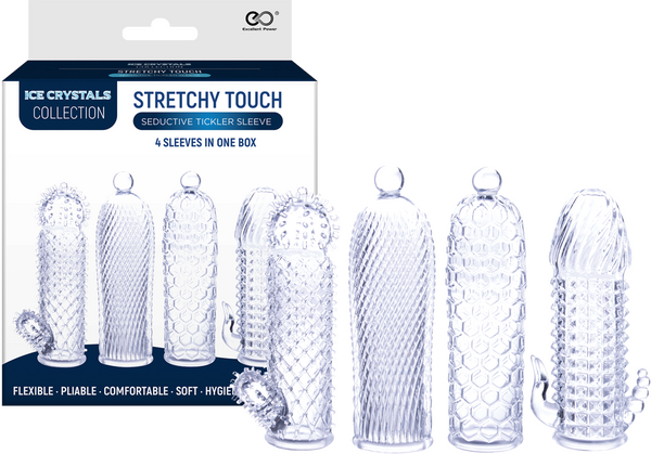 Seductive Tickler Sleeve 4 Pack (clear)