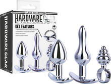 Load image into Gallery viewer, 3 in 1 Metal Butt Plug Kit Set
