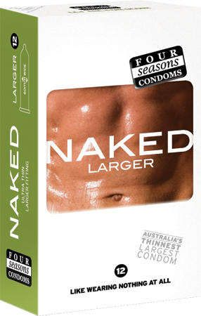 Naked Larger Condoms 12's
