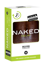 Load image into Gallery viewer, Four Seasons Naked Delay 12&#39;s Latex Male Condoms 54mm
