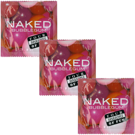 Four Seasons Naked Bubblegum Condoms 144's