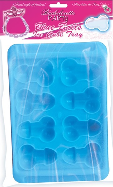 Blue Balls - Penis & Balls Shaped Ice Cube Tray