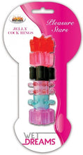 Load image into Gallery viewer, Pleasure Stars Cockrings (6 Pack)
