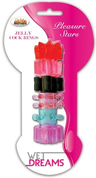 Pleasure Stars Cockrings (6 Pack)