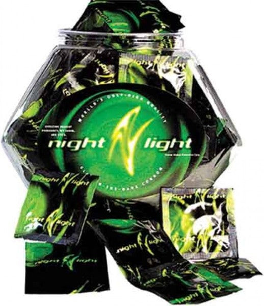 Glowing Condoms (144 X Assorted Bowl)