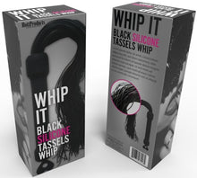 Load image into Gallery viewer, Whip It! Black Tassel Whip BDSM Bondage
