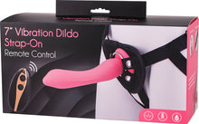 Load image into Gallery viewer, Seven Creations 7&quot; Vibrating Dildo Strap-On Harness Set USB Couples Sex Toy
