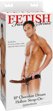 Load image into Gallery viewer, 10&quot; Chocolate Dream Hollow Strap-On - LOVEBEE
